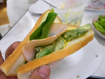 旬のサンドウィッチ。