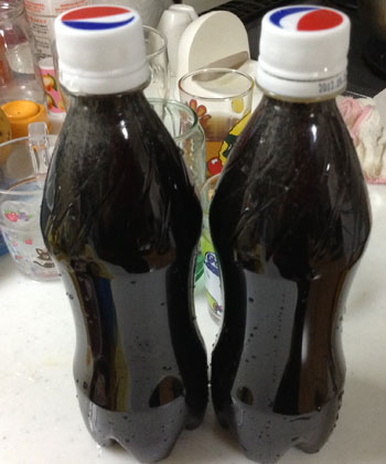 糖蜜で錆び落とし。