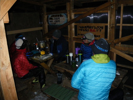八ヶ岳雪中キャンプ(2011.12.17-18)その2
