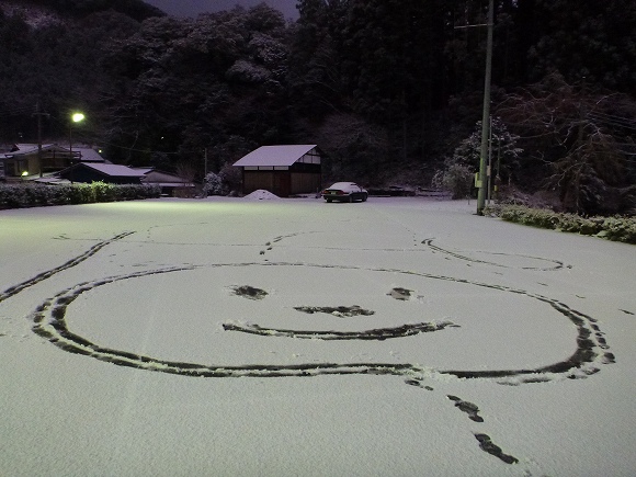 みのずみオートキャンプ場　雪!!!