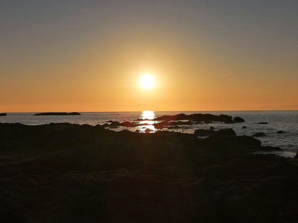 TWで　夕景楽しんできた　ビーチテラス