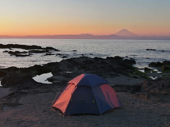 TWで　夕景楽しんできた　ビーチテラス
