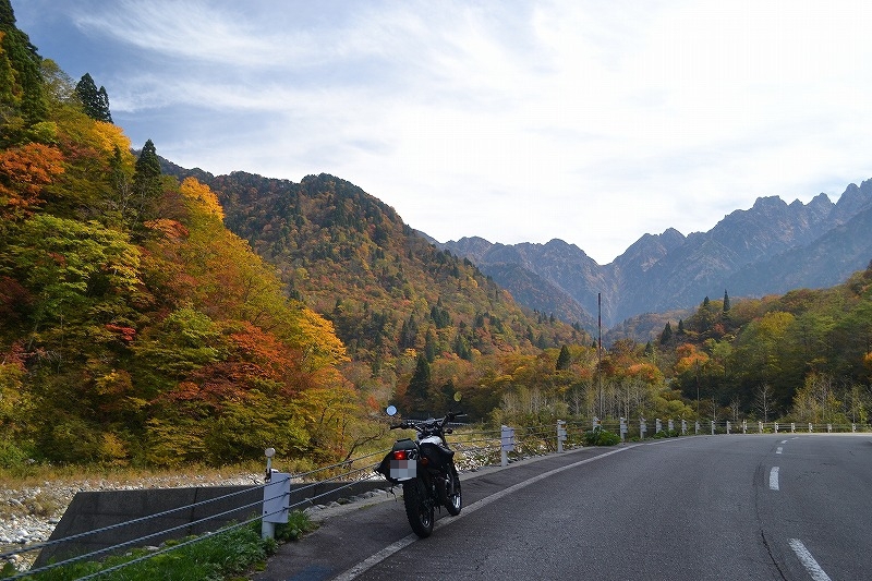 バイクツーリングとキャンプと家族の日記 ２ 馬場島キャンプ場 剱岳青少年旅行村 紅葉狩り