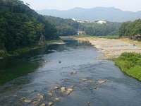 今朝の荒川：寄居