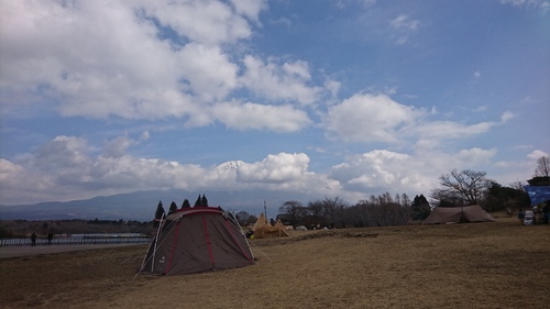 田貫湖キャンプ場所（2019年3泊目）