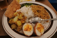 神戸市灘区王子町　スリランカカレー　カラピンチャのカレープレート 2015/11/03 20:51:47