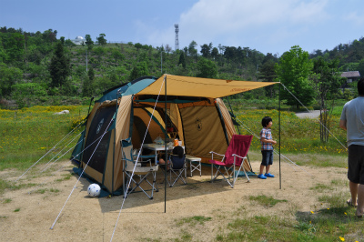 ２０１１年６月４日～５日　　宇根山家族旅行村キャンプ場