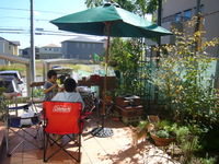庭でバーベキュー 2009/10/11 19:11:34