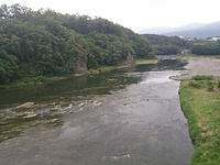 今朝の荒川：寄居
