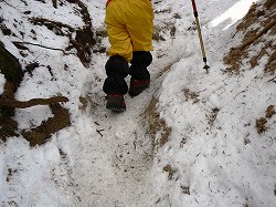 冬の金剛山・郵便道（2）