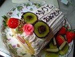 お誕生日　＾＾ｖ　【イチゴロールチーズケーキの巻】