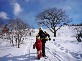 霧ヶ峰スノーハイク６（苦しい登り）