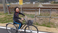 おニューの自転車で 2014/03/29 21:38:13