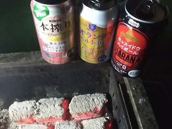 肉を焼いて最後の連休を...〆。