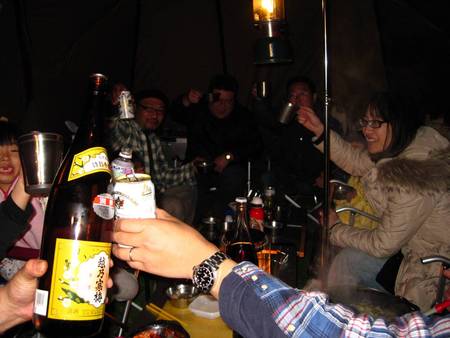 成田ゆめ牧場ACでお花見キャンプ