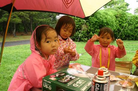 ＧＷ第２弾、雨の若洲海浜公園キャンプ場・・・(爆)