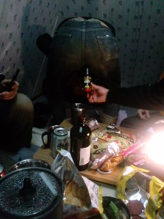 柿山田で、なうキャンプ！(爆)
