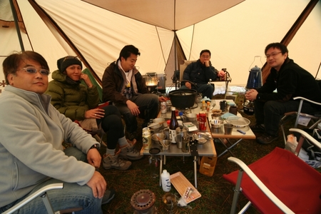 浮島で忘年会！(浮島キャンプ本編)