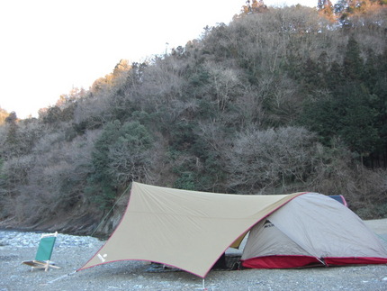 ソロキャンプの風景 3月