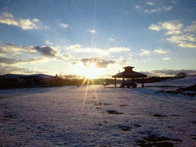 太陽と景色