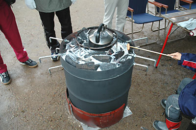 ドラム缶焼き芋器