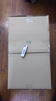 デッカイ箱が届いた！やっぱり大き過ぎたなぁ