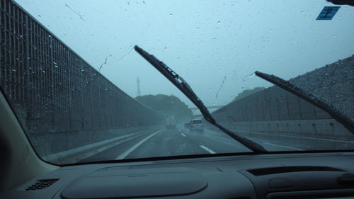 岡山出張　IN　台風！