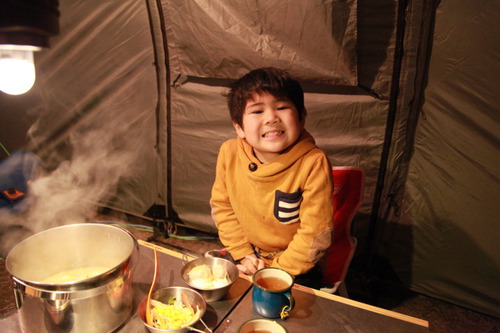 お年賀キャンプ☆IN　大子グリンヴィラ　2015-1-2　１泊