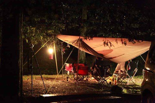 雨を楽しんだキャンプ（笑）inキャンプラビット♪2014-9-24～1泊