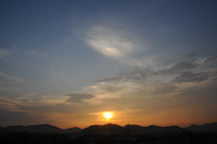 凄まじい夕焼けと・・・