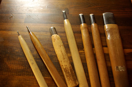 ■木彫りの道具