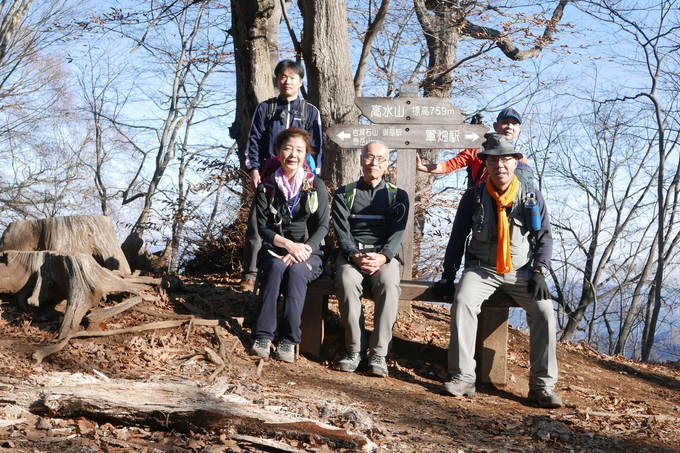 170104_高水山_岩茸石山_棒の嶺_新年日帰り縦走