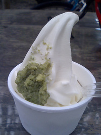 本わさびソフトクリーム
