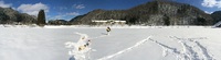 今シーズン初の雪遊び