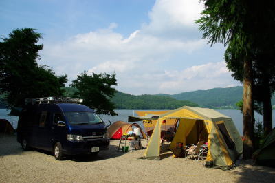 ファミリーｘ2　キャンプ！in 青木湖