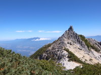 青い空　白い砂浜　鳳凰三山　