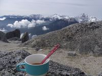 鳳凰ひと山　薬師岳で雪山鑑賞