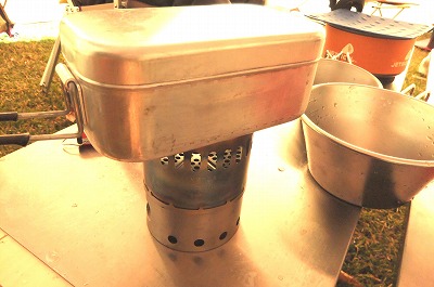 冬キャンはアルコールストーブで　その②