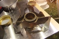 冬キャンはアルコールストーブで　その③