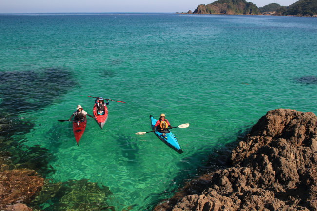 カヤック　島根半島玉結湾②