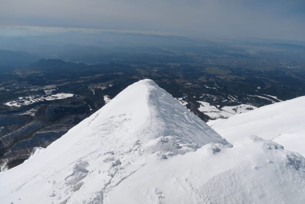 大山(大ノ沢左岸稜～六合西沢)