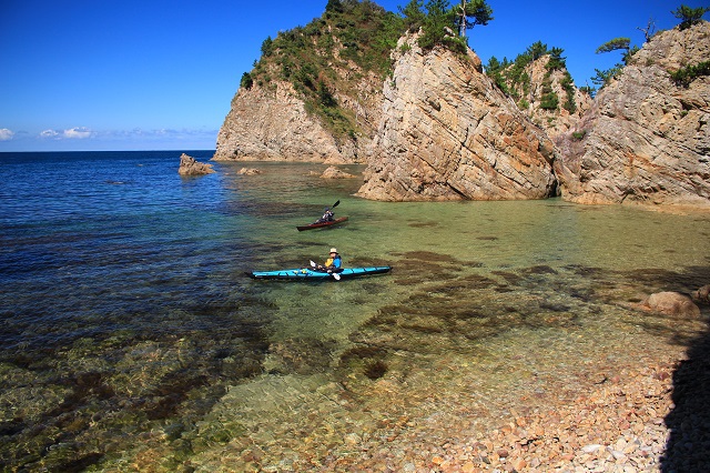 カヤック　浦富海岸②