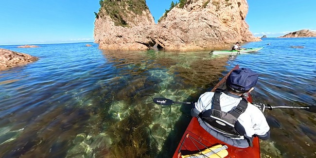 カヤック　浦富海岸②