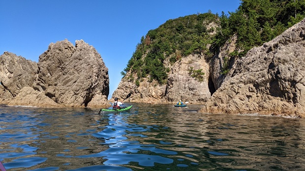 カヤック　浦富海岸②