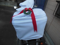 サンタバイクパレードに向けて