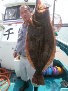 豪快な引き。