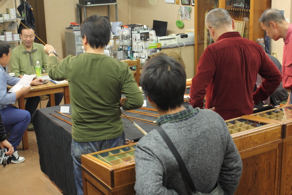 蜉蝣ロッド展示会へ