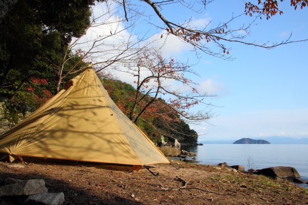 ソロキャンプ　奥琵琶湖