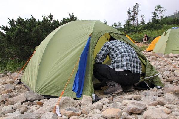 初テント泊登山　薬師岳（前半）