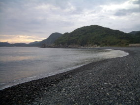 五島列島実家の前の浜
